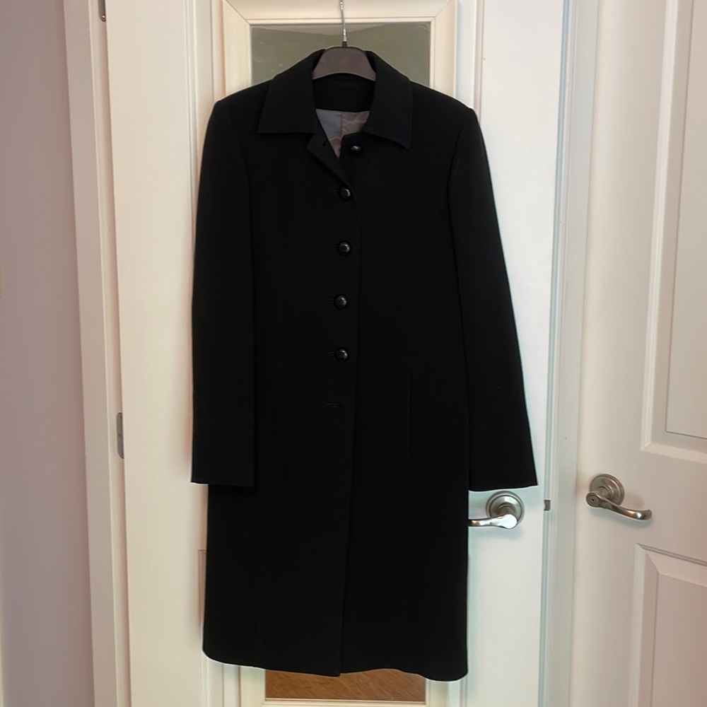 Slim black coat